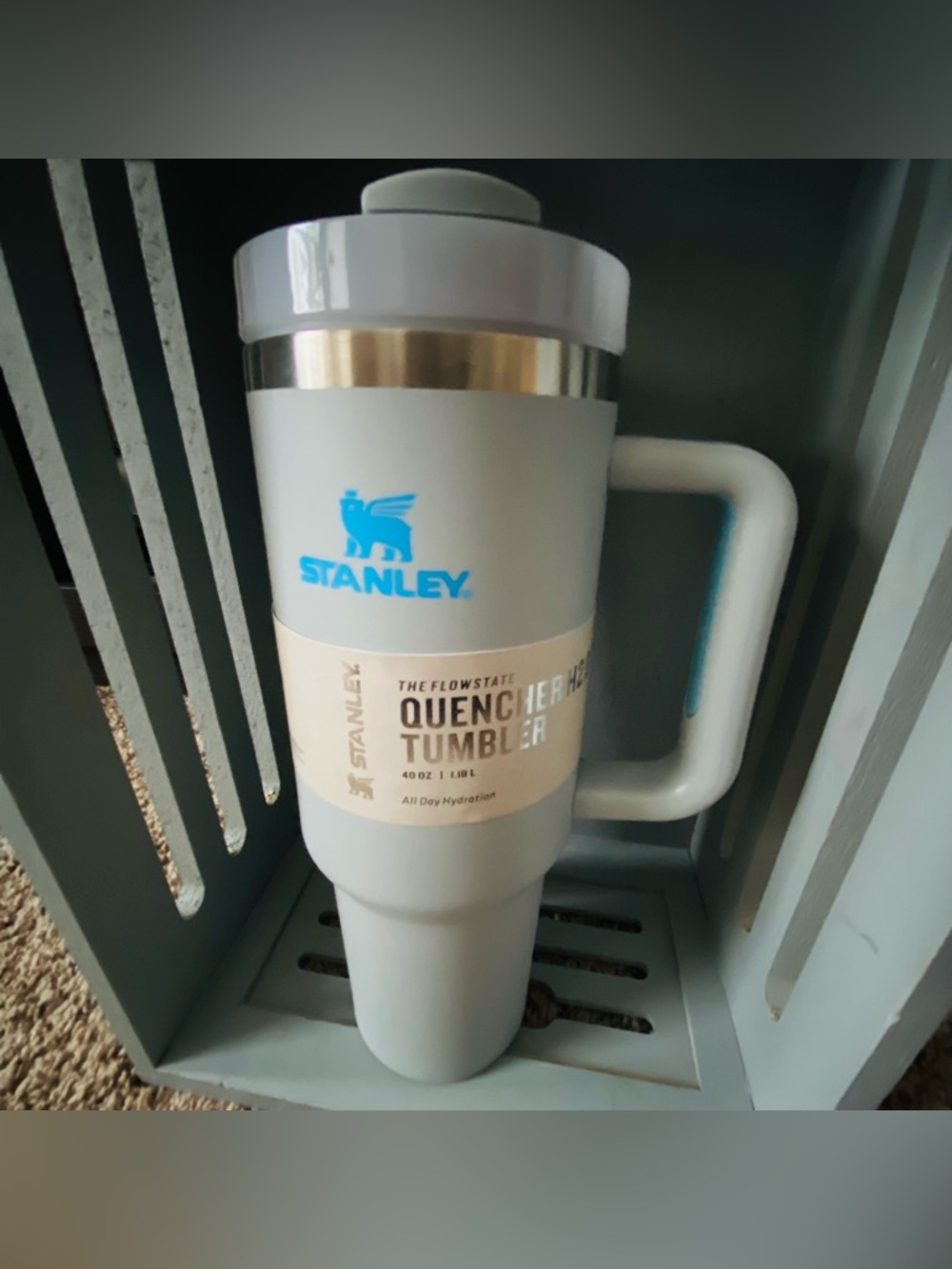 Stanley NWT FLOWSTATE 40oz Hot/Cold Tumbler w/Straw in- Cool Serene Brushstrokes